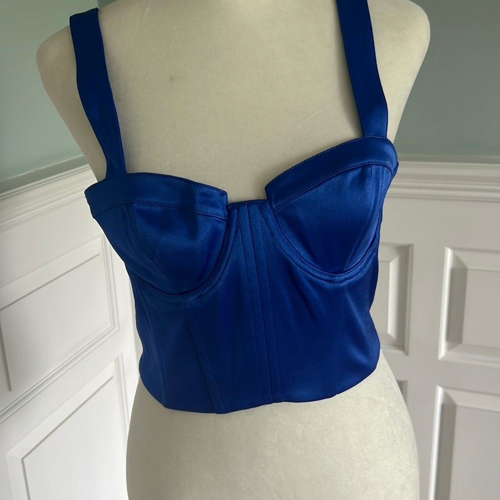 NWT Alice and Olivia Satin bustier